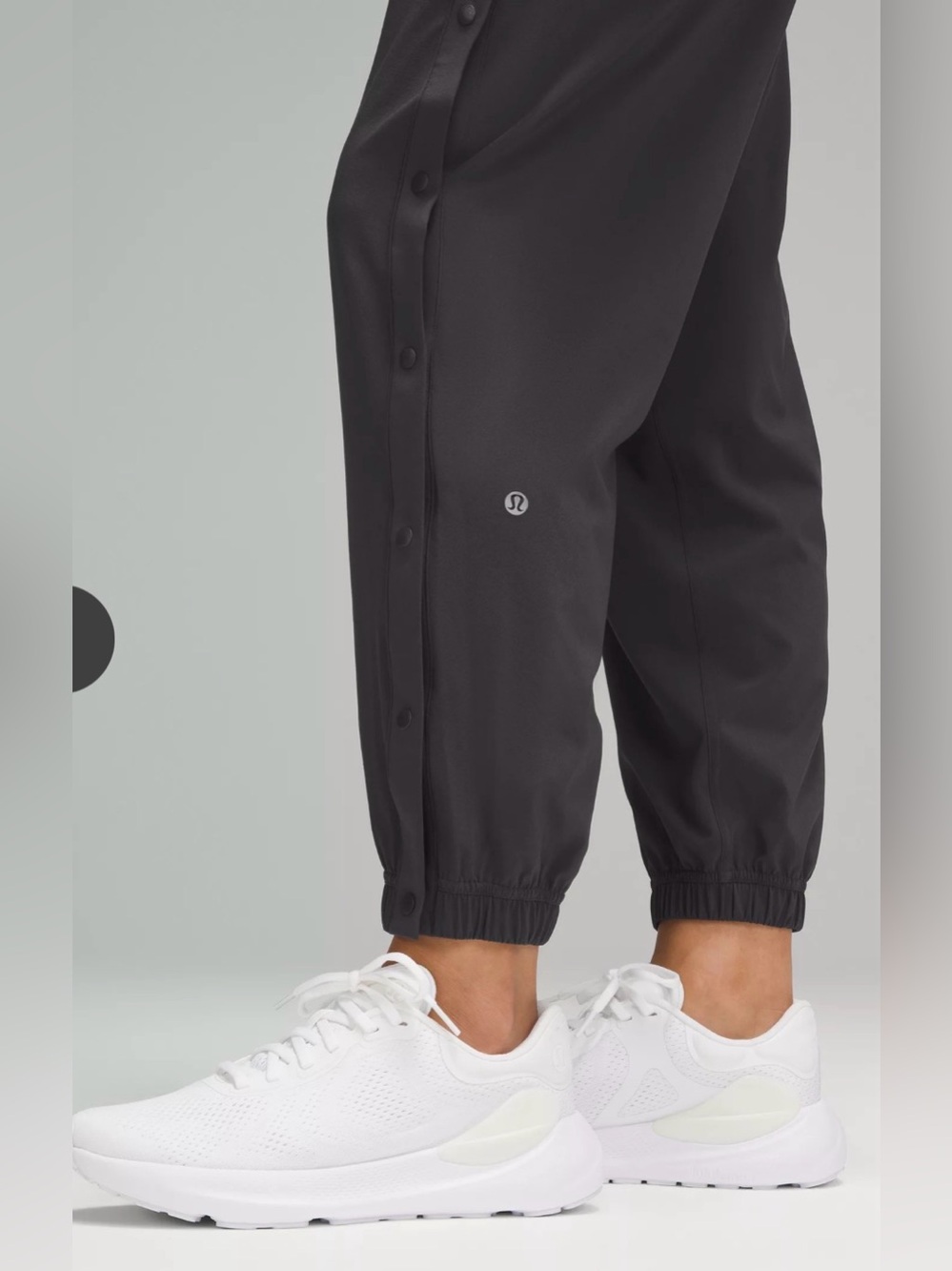 176. Lululemon size 14 Tear Away Mid Rise Track Pant Gray 14 - Picture 5 of 13